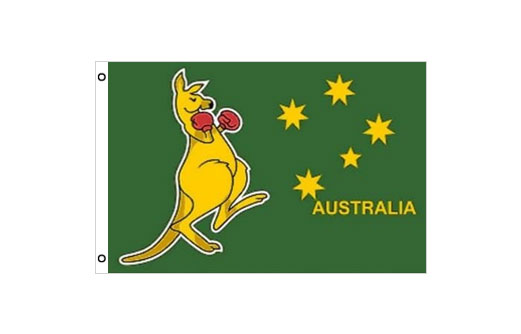 Image of Boxing Kangaroo flag 600 x 900 Boxing Kangaroo flagpole flag