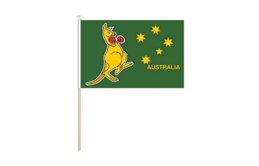 Image of Boxing Kangaroo flag 150 x 230 Boxing Kangaroo table flag