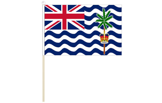 Image of British Indian Ocean Territory hand waving flag BIOT flag