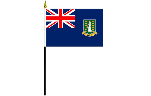 Image of British Virgin Islands table flag, BVI mini flag