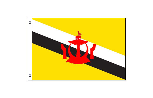 Brunei flag 600 x 900 | Medium Brunei flag