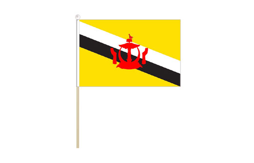 Brunei mini stick flag | Brunei mini desk flag