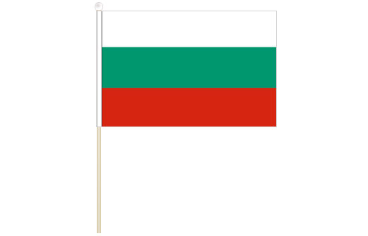 Bulgaria hand waving flag | Bulgaria stick flag