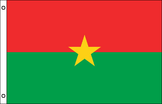 Burkina Faso flagpole flag | Burkina Faso funeral flag