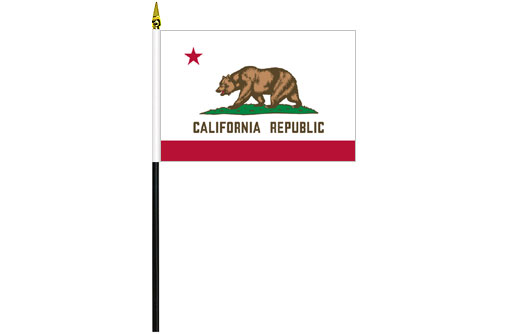 Image of California desk flag California school project flag