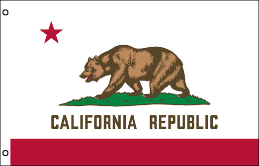 Image of California flagpole flag California funeral flag