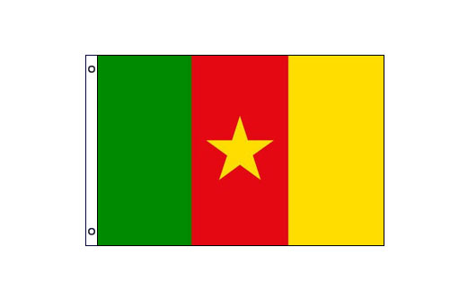 Cameroon flag 600 x 900 | Medium Cameroon flagpole flag