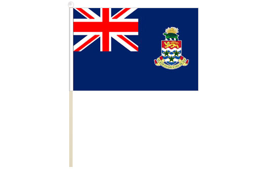 Image of Cayman Islands hand waving flag Cayman Islands stick flag