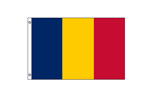 Chad flag 600 x 900 | Medium Chad flagpole flag
