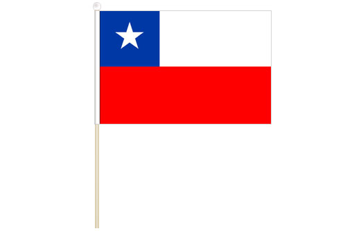 Chile hand waving flag | Chile stick flag