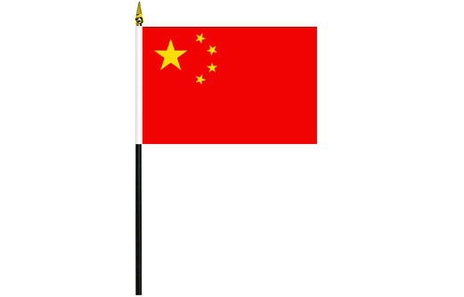 Image of China desk flag Chinese school project flag