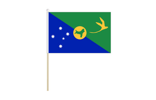 Christmas Island mini stick flag 150 x 230 | Christmas Isl flag