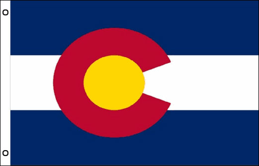Colorado flag 900 x 1500 | Large State flag of Colorado