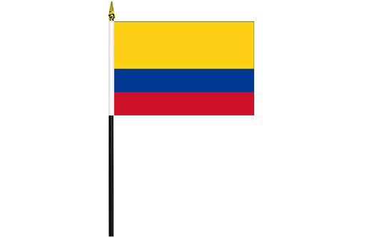 Image of Colombia desk flag Colombian school project flag