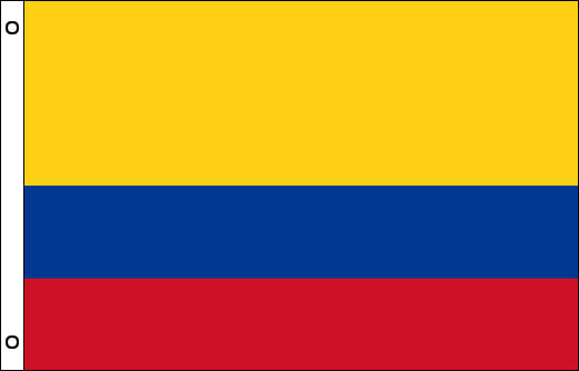 Image of Colombia flagpole flag Colombian funeral flag