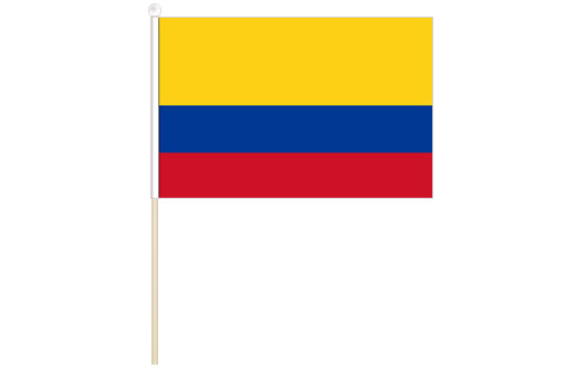 Colombia hand waving flag | Colombia stick flag
