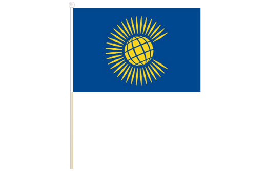 Image of Commonwealth hand waving flag Commonwealth stick flag