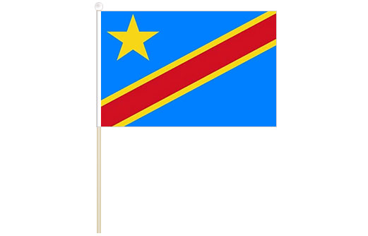 Democratic Republic of the Congo hand waving flag