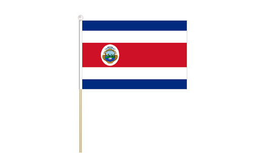 Image of Costa Rica mini stick flag Costa Rica mini desk flag