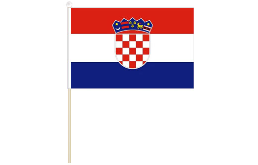 Croatia hand waving flag | Croatia stick flag