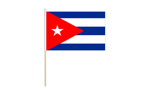 Image of Cuba flagpole flag Cuban funeral flag