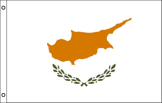 Cyprus flagpole flag | Cyprus funeral flag