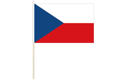 Czech Republic hand waving flag | Czech Republic stick flag