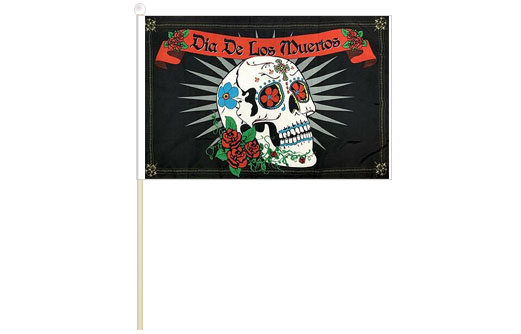 Day of Dead flag 300 x 450 | Día De Los Muertos Sugar Skull