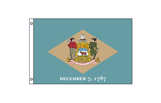 Delaware flag 600 x 900 | Medium State flag of Delaware