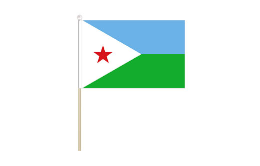 Image of Djibouti mini stick flag Djibouti mini desk flag