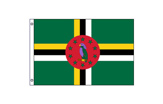 Dominica flag 600 x 900 | Medium Dominica flagpole flag