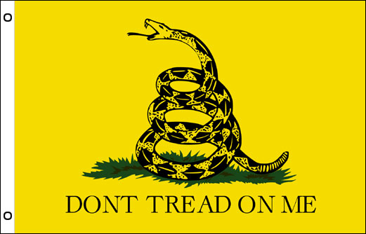 Dont Tread On Me flag | Yellow Gadsden flag