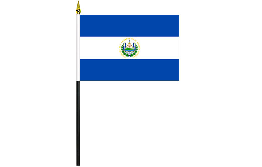 Image of El Salvador desk flag El Salvador school project flag