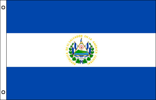 El Salvador flagpole flag | El Salvador funeral flag