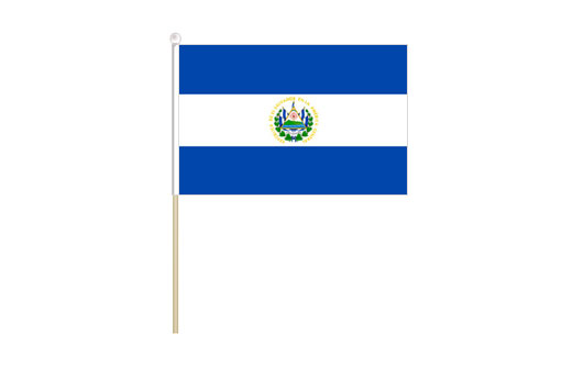 El Salvador mini stick flag | El Salvador mini desk flag