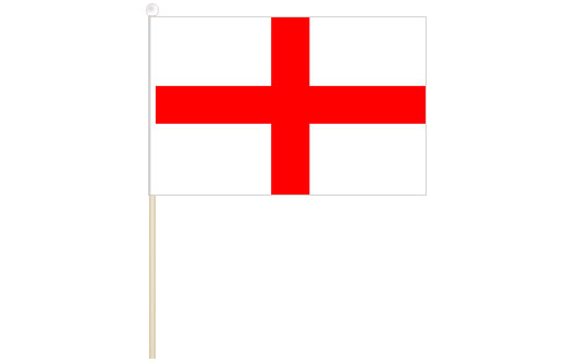 Image of England hand waving flag England stick flag