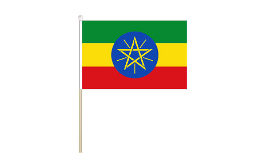 Ethiopia mini stick flag | Ethiopia mini desk flag