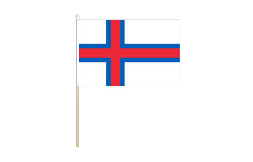 Image of Faroe Islands mini stick flag Faroe Islands mini desk flag
