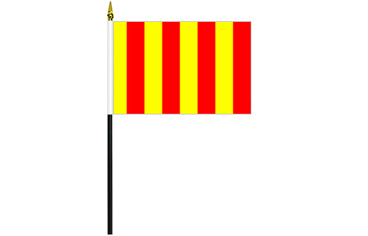 Red and yellow stripe flag 100 x 150 | Track Hazard table flag
