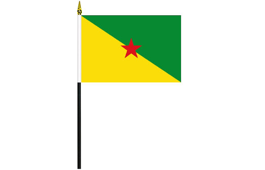 Image of French Guiana desk flag French Guyane school project flag