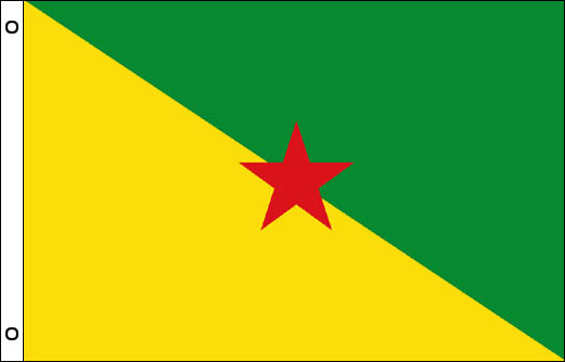 French Guiana flagpole flag | French Guiana funeral flag