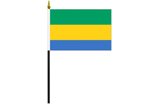 Gabon desk flag | Gabon school project flag
