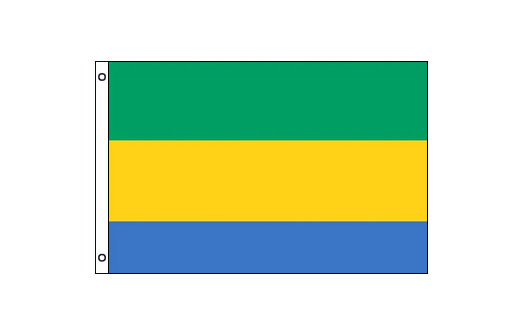 Gabon flag 600 x 900 | Medium Gabon flagpole flag
