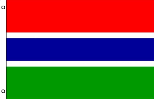 Image of Flag of Gambia flag 900 x 1500 Large Gambia funeral flag