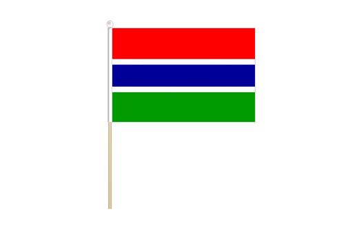 Gambia mini stick flag | Gambia mini desk flag