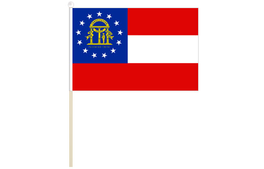 Georgia state flag 300 x 450 | Small State flag of Georgia