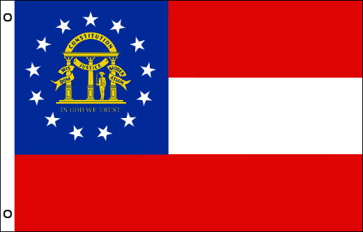 Georgia state flag 900 x 1500 | Large State flag of Georgia