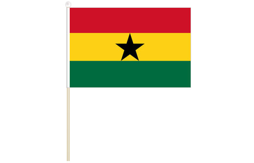 Ghana hand waving flag | Ghana stick flag