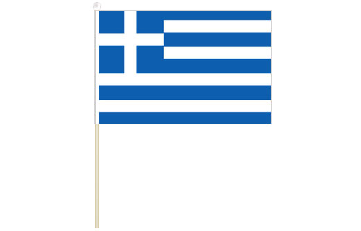 Greece hand waving flag | Greek stick flag