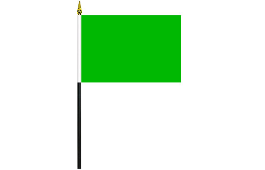 Green flag 100 x 150mm | Plain Green flag